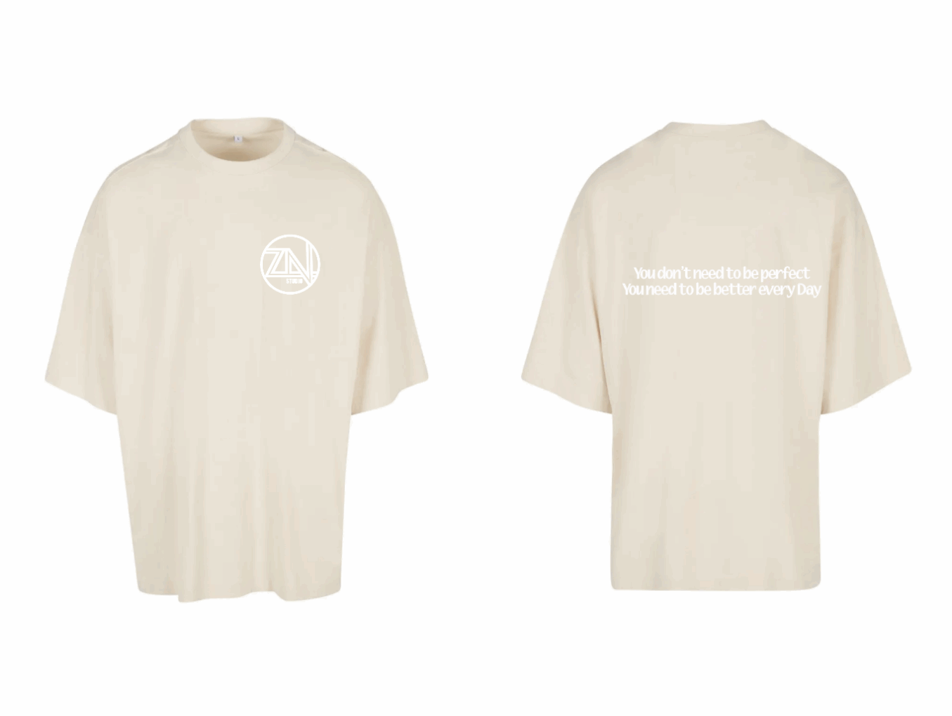 t-shirt beige “better”