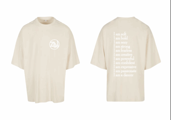 t-shirt Beige “I am”