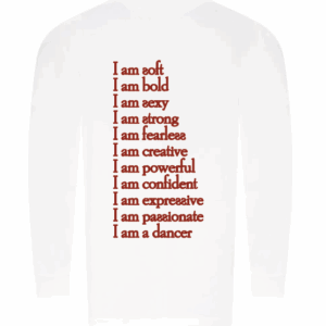 T-shirt manches longues blanc “I am”