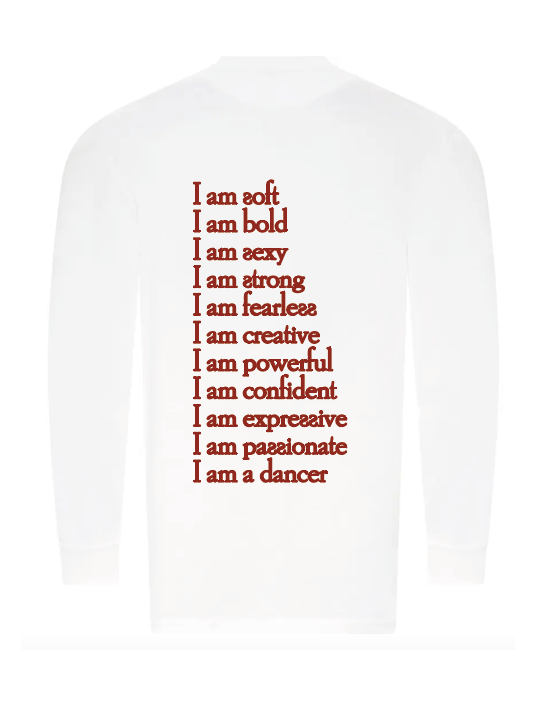 T-shirt manches longues blanc “I am”